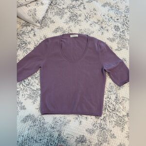 PRADA wool/cashmere blend cropped sweater. Size 42 fits M. Great condition